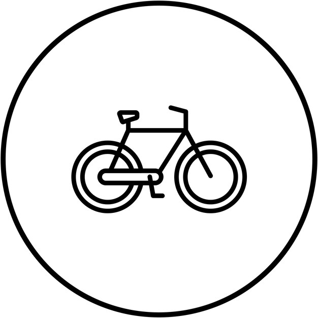 Fietsvectoricon kan worden gebruikt voor de Icon Set van de Dag van de Aarde