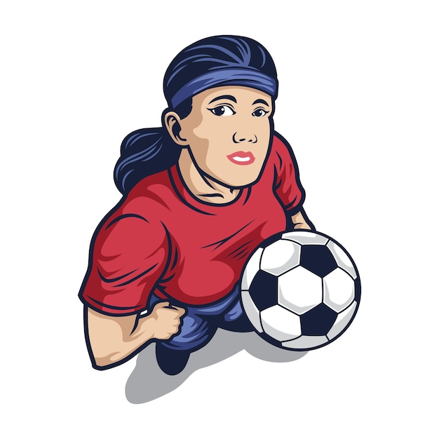 Vettore illustrazione vettoriale della coppa del mondo femminile fifa