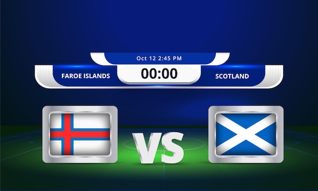 Fifa world cup 2022 faroe islands vs scotland football match scoreboard broadcast