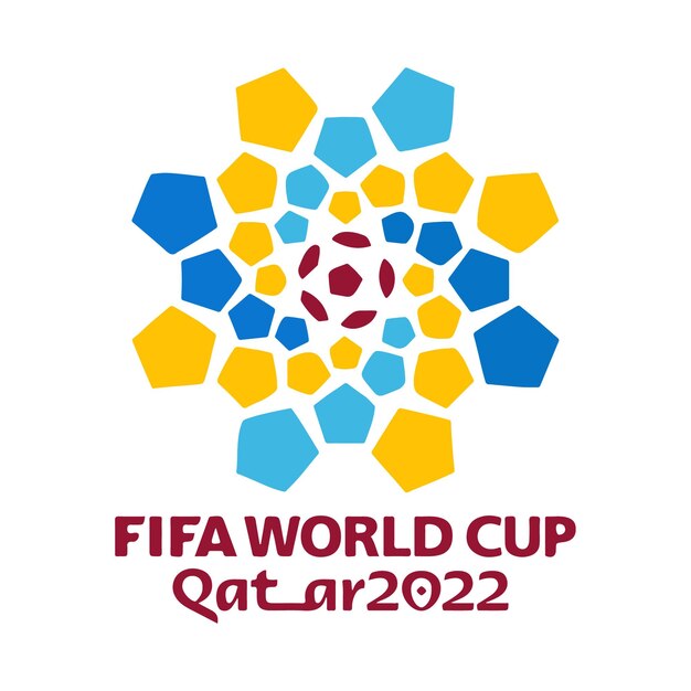 Fifa World Cup Qatar 2022 Logo Stylized Vector Isolated Illustration With Football