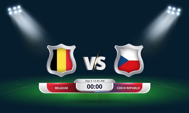 Fifa world cup qualifier 2022 belgium vs czech republic football match