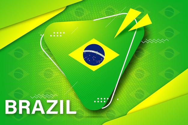 Vector fifa worldcup 2022 brazil football logo and background