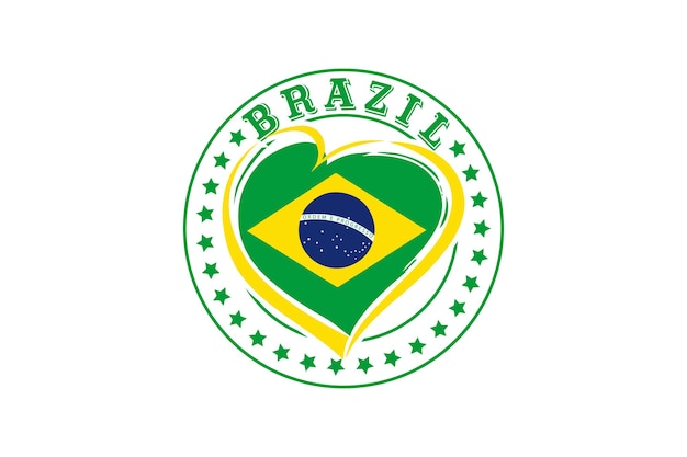 Fifa WorldCup 2022 Love brazil embleem-gekleurde vector