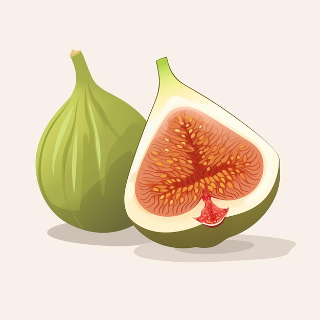 Fig cartoon vector