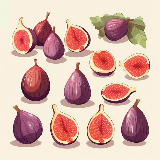 Vector fig fruit