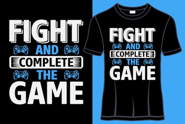 Борьба и завершение игрового типографского дизайна футболки с редактируемой векторной графикой