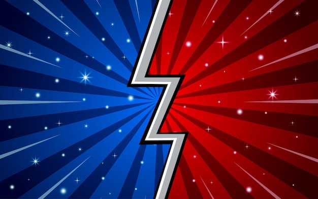 Fight background comic style design Vector illustration