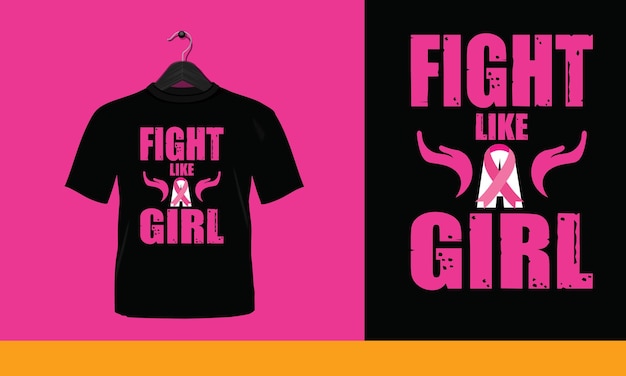 女の子のように戦う - ベクトル t シャツ デザイン。