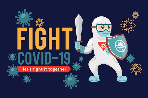 Vector fight the virus ready to fight for health