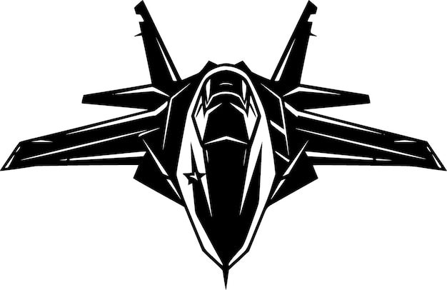 Jet fighter logo vettoriale di alta qualità illustrazione vettoriale ideale per la grafica di t-shirt