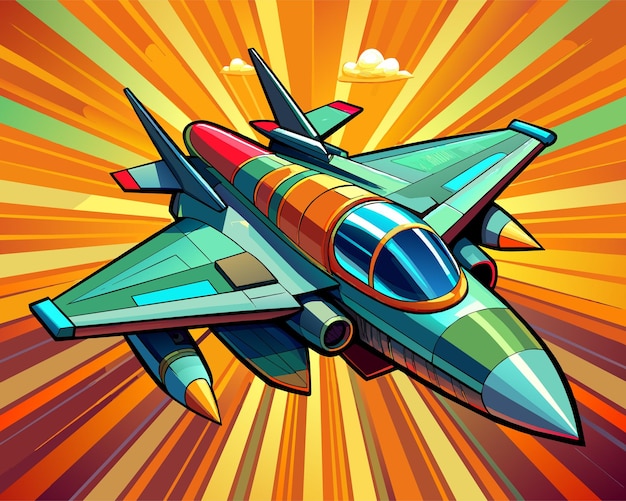 Vector fighter jet