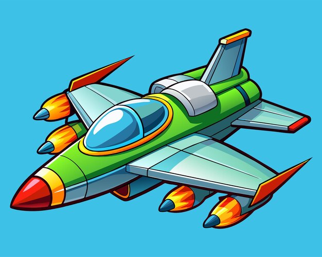 Vector fighter jet