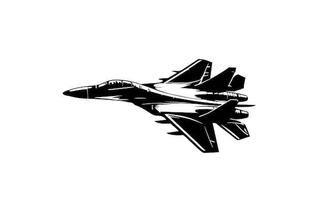 fighter jets art silhouettes with white background