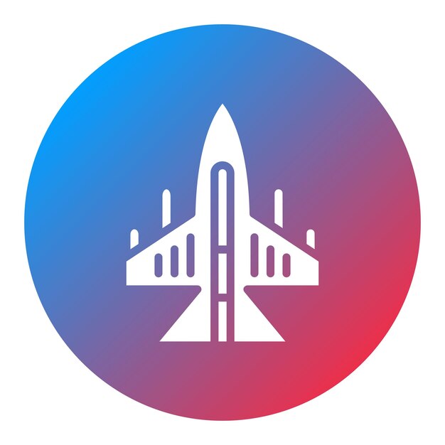 Vector fighter plane icon vector image can be used for shooting