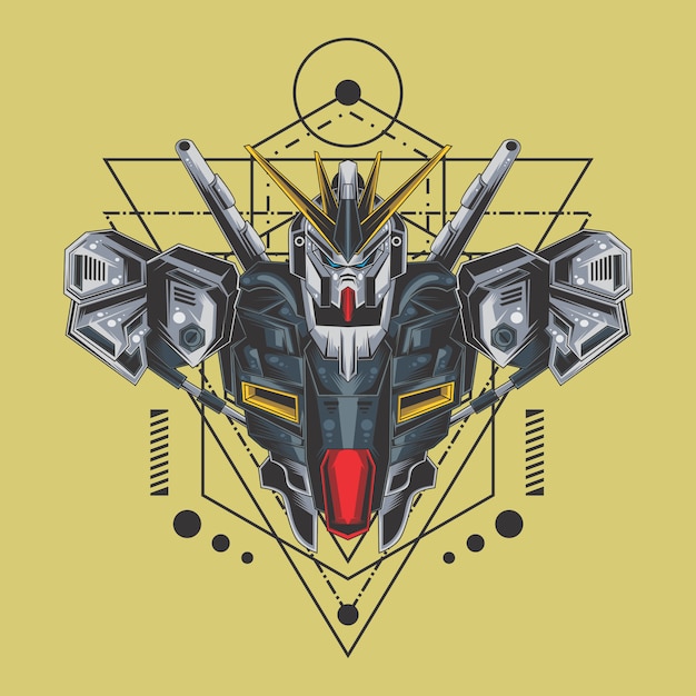 fighter robot sacred geometry