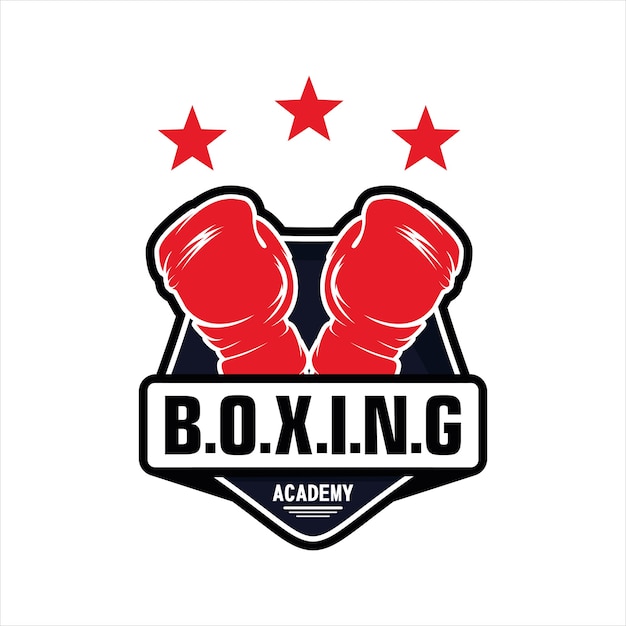 Logo del club dei campioni di boxe dell'accademia di combattimento