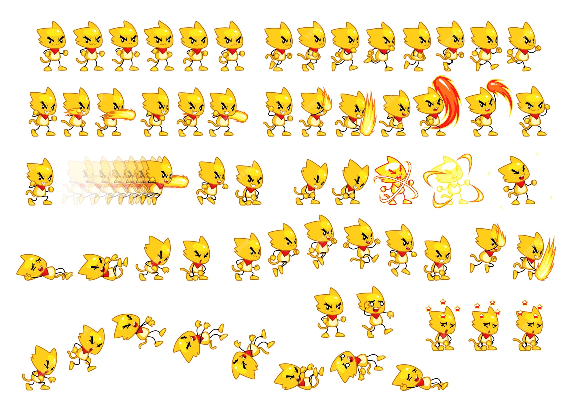 Sonic Sprites Template (Download) !! 