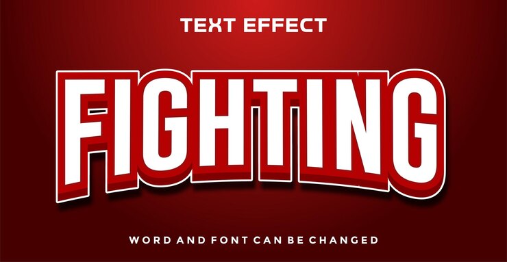 Fighting editable text effect