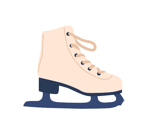 ベクトル フィギュア アイス スケートは、前部のつま先ピックと優雅なブレードの曲率を備えた正確さと優雅さのために設計されており、氷の漫画のベクトル図での複雑な操作に最適です