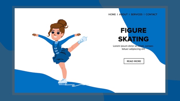 Figure skating vector