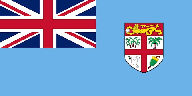 Fiji flag simple illustration for independence day or election