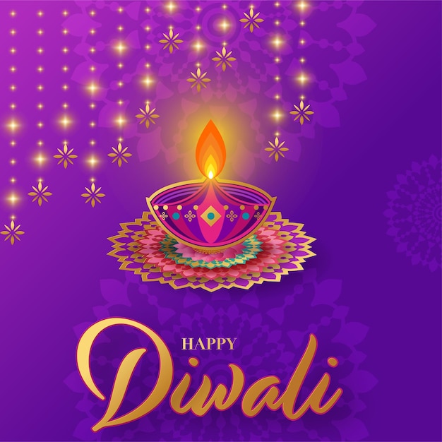 Fijne diwali deepavali het Indiase festival