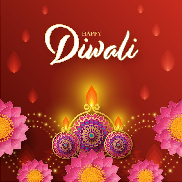 Fijne diwali deepavali het Indiase festival