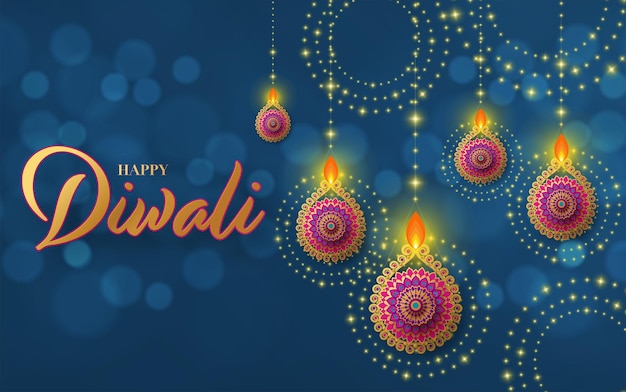 Fijne diwali deepavali het Indiase festival