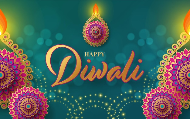 Fijne diwali deepavali het Indiase festival