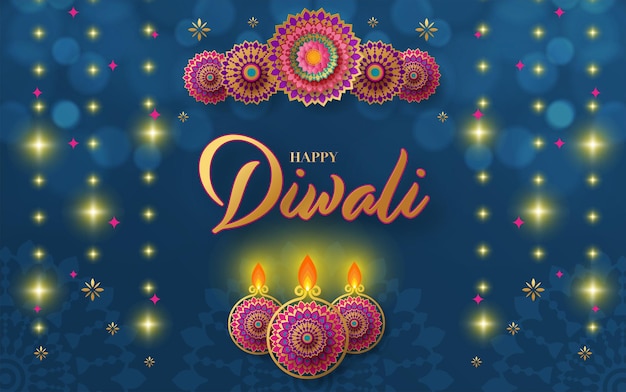 Fijne diwali deepavali het Indiase festival