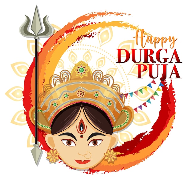 Fijne durga puja-evenementendag