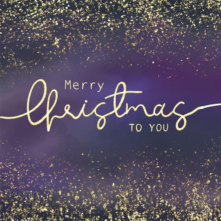 Vector fijne feestdagen en een voorspoedig nieuwjaar! vectorachtergrond in eps10-formaat met realistische bokeh en gouden glitter.