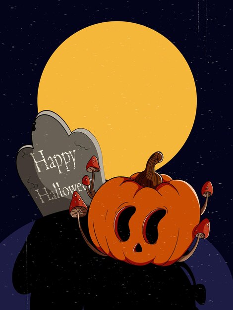 Vector fijne halloween-poster 1