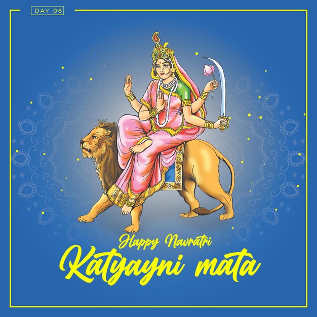 Fijne Navratri Katyayni Devi Dag 6