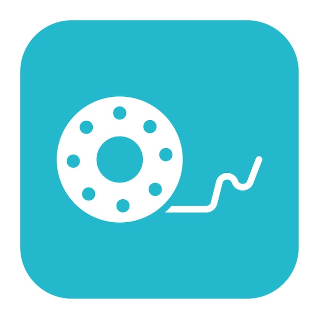 Filament Spool icoon vector afbeelding Kan worden gebruikt voor Additive Maufacturing