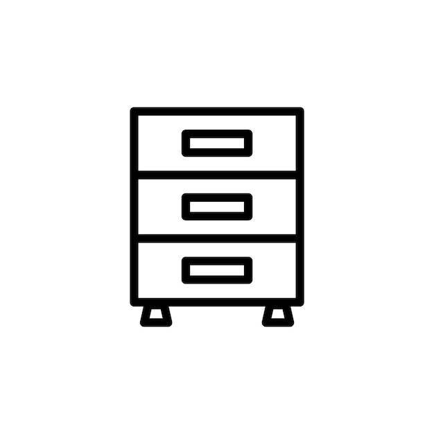 ファイル キャビネット アイコン ベクトル テンプレート ロゴ トレンディなコレクション フラット デザイン