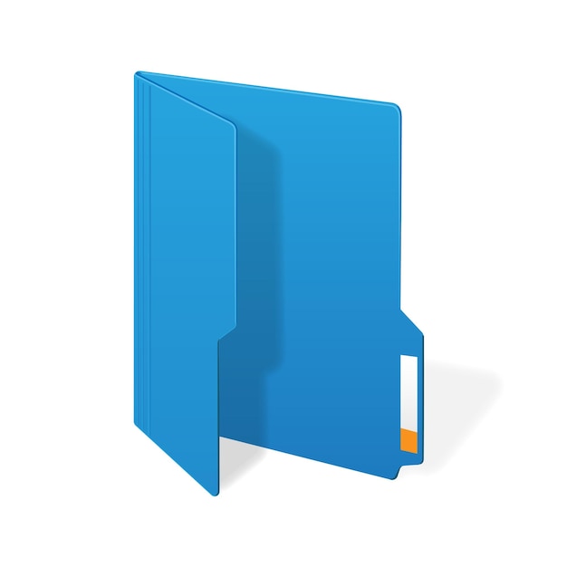 File computer folder icon isolated on white background