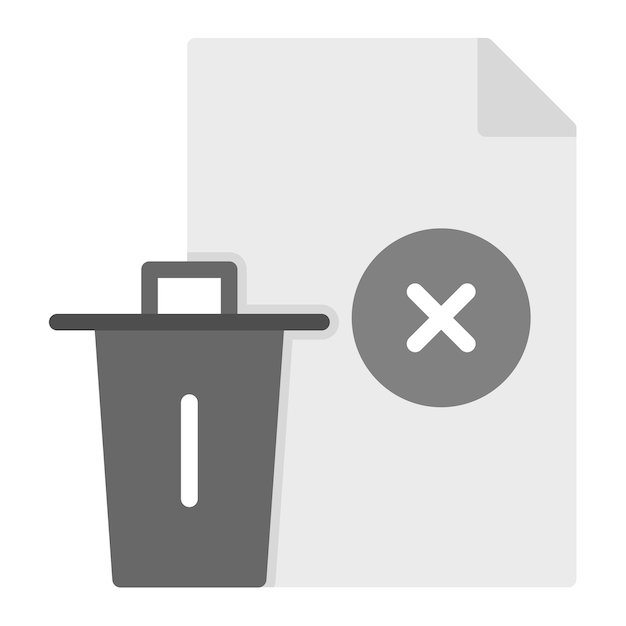 File Delete icon vector image Can be used for Documents And Files