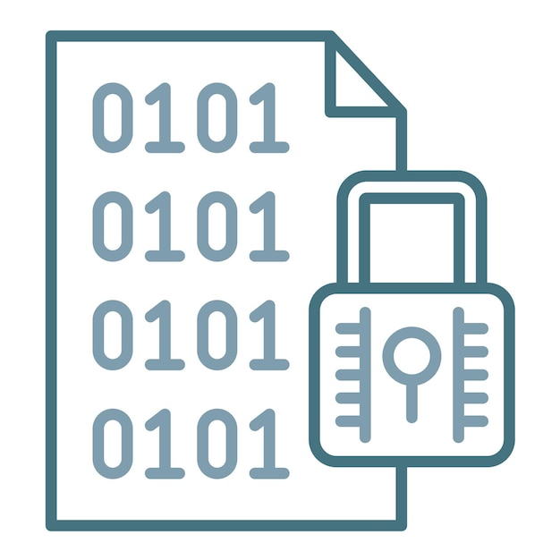 Vector file encryption flat illustration