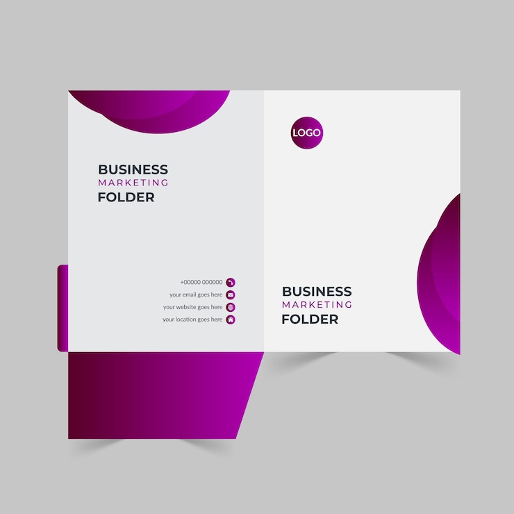 Vector file folder design for office use