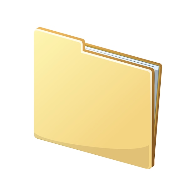 Vector file and folder icon