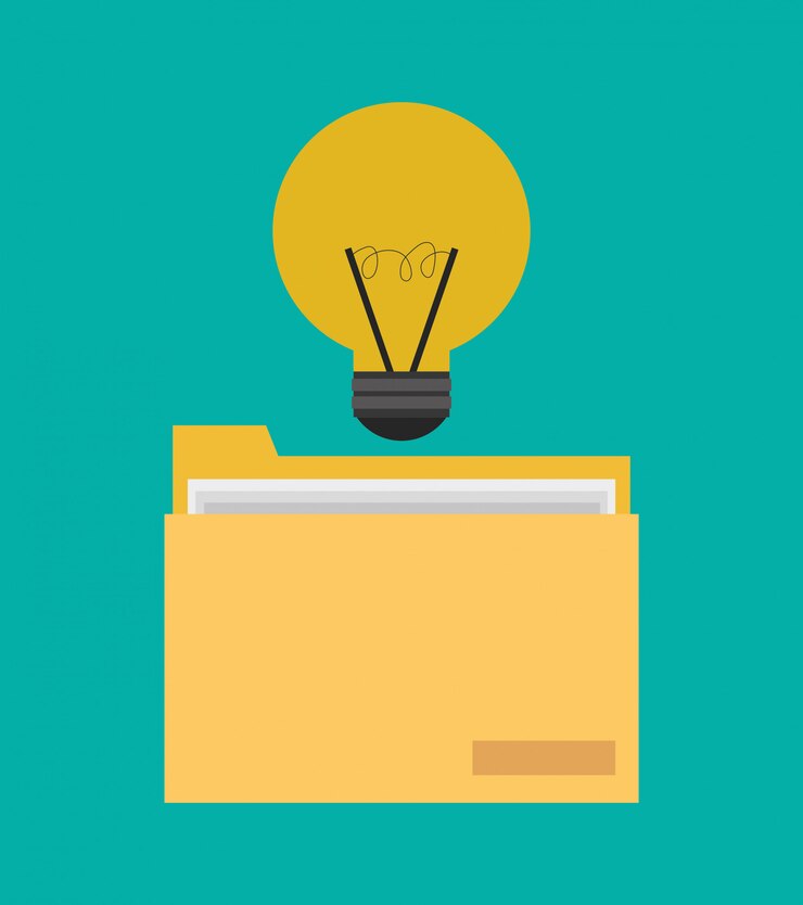 Vector file folder office related items icon