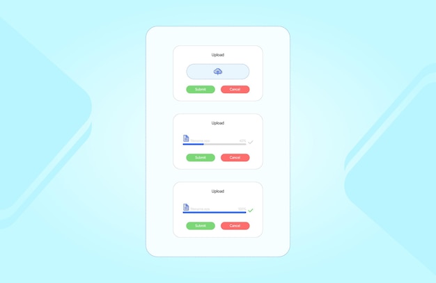 Premium Vector | File loading screen UI design