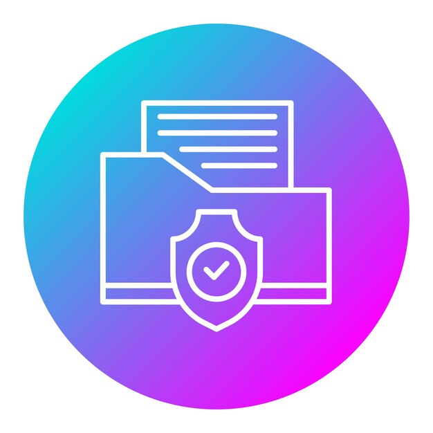 File Protection vector icon Can be used for Coding and Development iconset