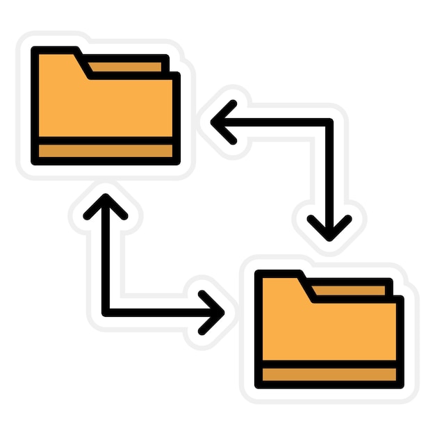 File Sharing icon vector image Can be used for Coding and Development