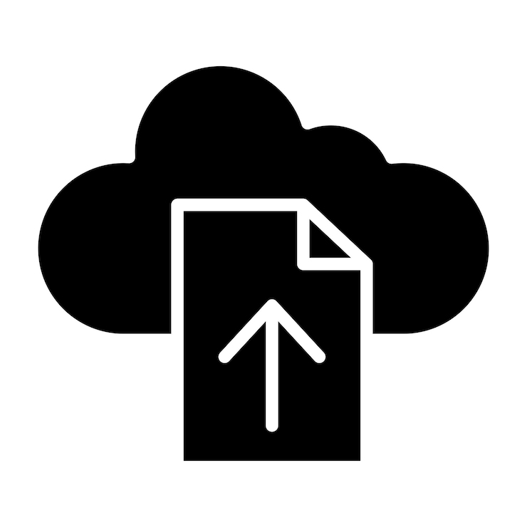 Vector file upload vector icon design illustration