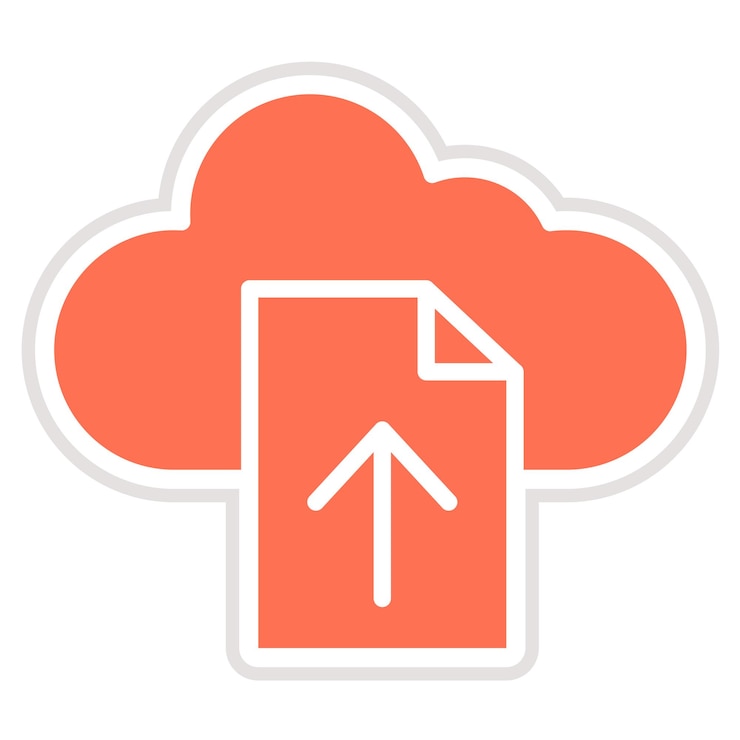Vector file upload vector icon design illustration
