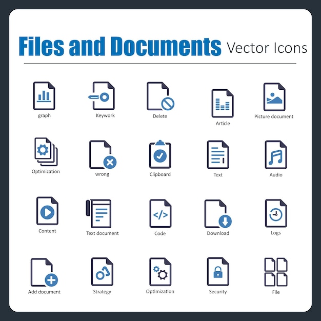 Vector files and documents