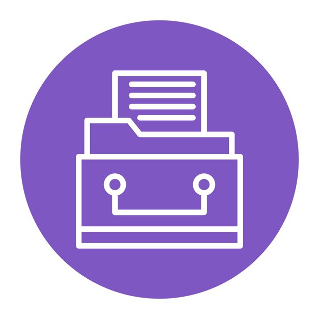 Files in Drawer icon vector image Can be used for Trading