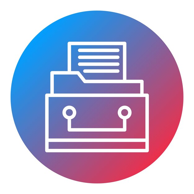 Files in Drawer icon vector image Can be used for Trading